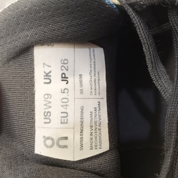 On Cloudstratus Womens  Chambray/Lavender On Running White and Gray Sneakers W9 - Picture 3 of 14